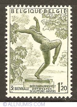 Image #1 of 1,20 Francs 1955 - Rik Wouters - Het zotte geweld (The Foolish Violence)