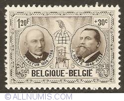 1,20 Francs + 30 Centimes 1957 - Paul Pastur and Julius Hoste