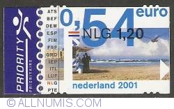 Image #1 of 1,20 Gulden - 0,54 Euro 2001 - Euro Introduction