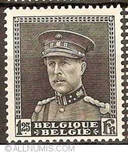 1,25 Franc 1931 - King Albert I in uniform