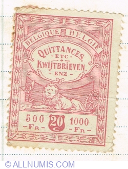 Image #1 of 20 Centimes 1920 , 500-1000 francs