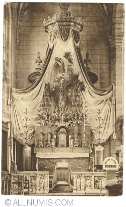 Sint-Niklaas - Interiorul Bisericii vechi (1920)