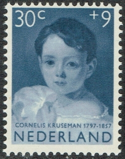 Image #1 of 30 + 9 Cents 1957 - Cornelis Kruseman - Portrait of a Girl
