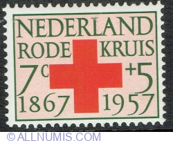 Image #1 of 7 + 5 Cents 1957 - Red Cross
