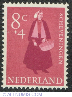 Image #1 of 8 + 4 Cents 1958 - Costume of Scheveningen