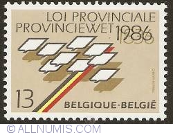 Image #1 of 13 Francs 1986 - 150th Anniversary of the Law about the Provinces