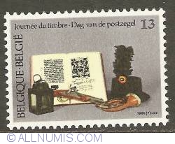 Image #1 of 13 Francs 1986 - Stamp Day
