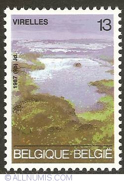 13 Francs 1987 - Chimay - Pond of Virelles