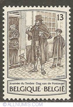 Image #1 of 13 Francs 1988 - 19th Century Postman