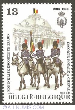 Image #1 of 13 Francs 1988 - Belgian Royal Escort