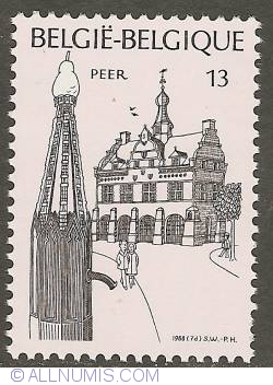 Image #1 of 13 Francs 1988 - Peer - Town Hall
