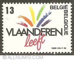 Image #1 of 13 Francs 1988 - Vlaanderen Leeft