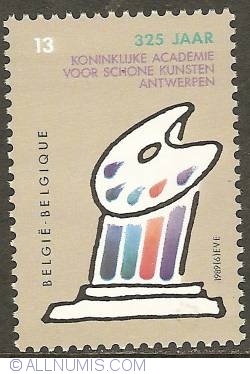 Image #1 of 13 Francs 1989 - 325th Anniversary of Royal Academy of Arts - Antwerp