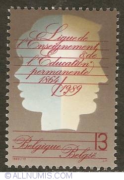 Image #1 of 13 Francs 1989 - Ligue de l'Enseignement et de l'Education Permanente