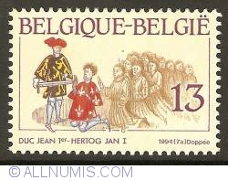 Image #1 of 13 Francs 1994 - John I Duke of Brabant