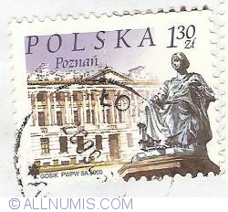 1,30 Zloty 2005 - Poznan - Hugea Monument - Raczynski Library