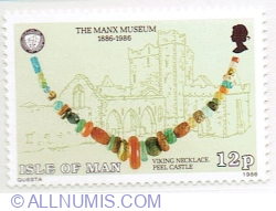 12 Pence 1986 - Viking Necklace and Peel Castle