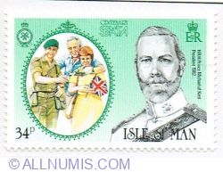 34 Pence 1985 - Royal Marine with parents, Prince Michael of Kent (1982- )