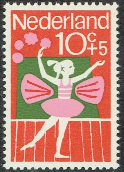 Image #1 of 10 + 5 Cents 1964 - Child Dancing Ballet