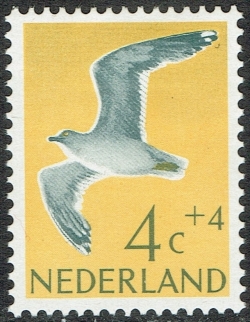 Image #1 of 4 + 4 Cents 1961 - European Herring Gull