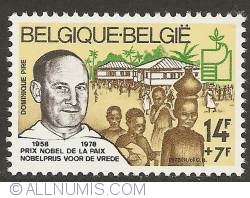 14 + 7 Francs 1978 - Father Dominique Pire