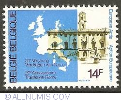14 Francs 1978 - 20th Anniversary Treaty of Rome