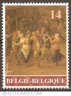 Image #1 of 14 Francs 1990 - David Teniers Junior - The dansers
