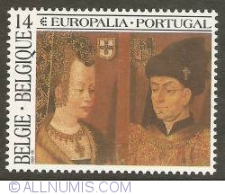 Image #1 of 14 Francs 1991 - Isabella of Portugal and Philip the Good