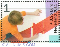 1° + 0.23 Euro 2011 - Playing Children Building a House Together