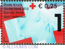 1° + 0.25 Euro 2012 - Red Cross