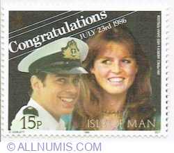 15 Pence 1986 - Prince Andrew & Miss Sarah Ferguson