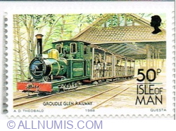 50 Pence 1988 - Groudle Glen Railway locomotive "Polar Bear"