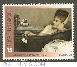 15 Francs 1992 - Alfred Stevens - The bathtub