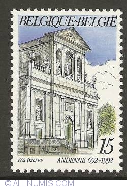 15 Francs 1992 - Andenne - St. Begge Collegiate Church