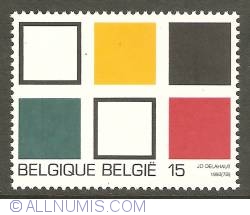 15 Francs 1992 - Jo Delahaut - Colours