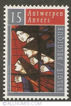 15 Francs 1993 - Antwerp, Culture Capital of Europe - Church window
