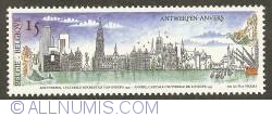 15 Francs 1993 - Antwerp, Culture Capital of Europe - City view