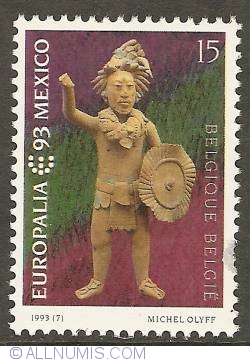 Image #1 of 15 Francs 1993 - Europalia Mexico