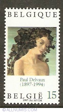 Image #1 of 15 Francs 1997 - Paul Delvaux - L'Homme de la Rue