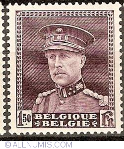 1,50 Franc 1931 - King Albert I in uniform