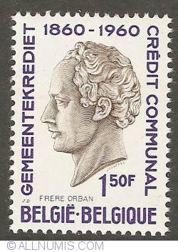 1,50 Francs 1960 - Gemeentekrediet - Frère-Orban