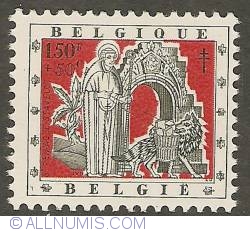 1,50 Francs + 50 Centimes 1957 - St. Remacle and the Wolf