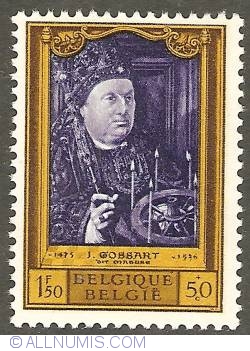 1,50 Francs + 50 Centimes 1958 - Jan Gossaert Mabuse - St. Donatien of Rheims
