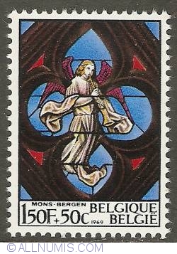 1,50 Francs + 50 Centimes 1969 - Stained Glass - Mons