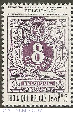 1,50 Francs + 50 Centimes 1970 - Belgica '72