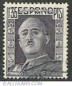 Image #1 of 1.35 Pesetas 1949 - General Franco