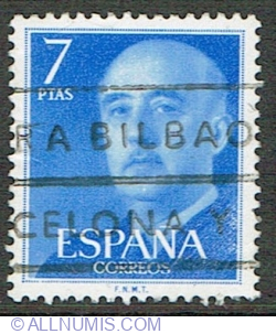 Image #1 of 7 Pesetas 1974 - General Franco