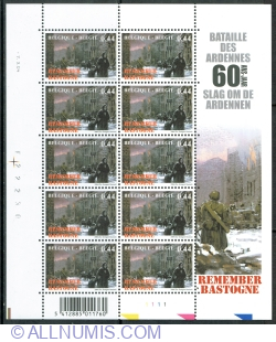 Image #1 of Battle of the Ardennes 2004 - 10 x 0.44 € - Souvenir Sheet