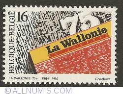 Image #1 of 16 Francs 1994 - 75 years of La Wallonie