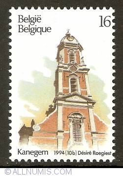 Image #1 of 16 Francs 1994 - Kanegem - St. Bavo Church